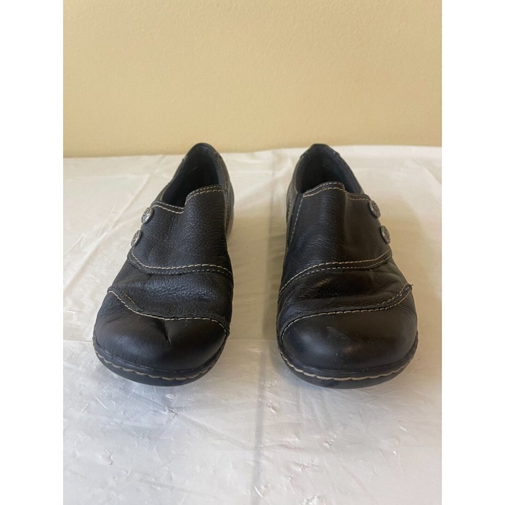 Clarks Women's Ashland Lane Q Slip-On Loafer black size 8.5